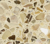 121 Sandy White terrazzo sample image