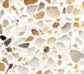 133 White Toffee terrazzo sample image